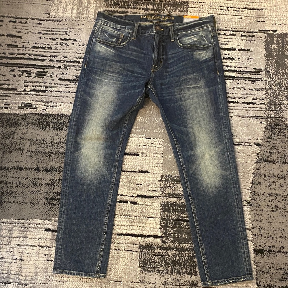 New Men’s American Eagle Core Flex Skinny Jeans 34 x 30